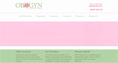 Desktop Screenshot of obgynct.com